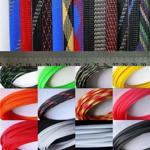 3mm to 25mm Braided Cable Hoses Car Harness Sheathing Cable Hoses - Picture 1 of 35