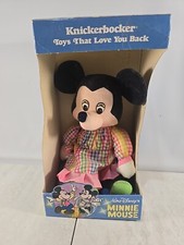 NEW IN BOX 1980 WALT DISNEY KNICKERBOCKER MINNIE MOUSE SOFT PLUSH DOLL