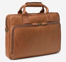 Johnston & Murphy Rhodes Leather Breifcase Business Case