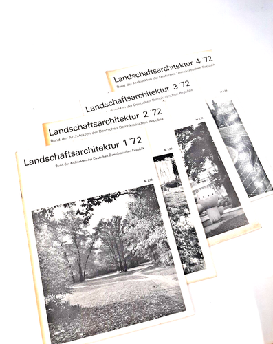 Magazines Convolute Landschaftsarchitektur GDR 6 Edition 1/72 - 2/73 Rare - Picture 3 of 7