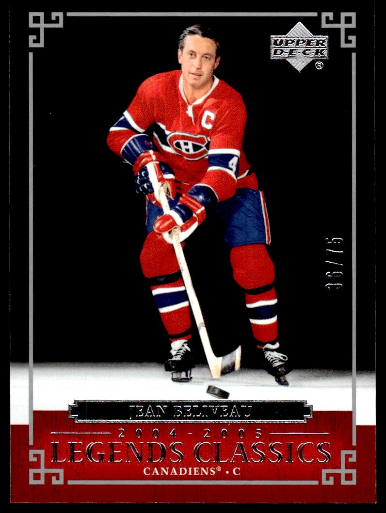 2004-05 Upper Deck Legends Classics /75 Jean Beliveau Montreal Canadiens #31