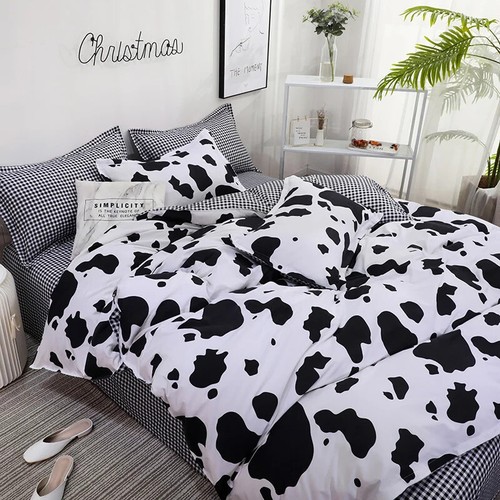 3/4pcs Cute Cartoon Fruit Bedding Set Flat Bed Sheet Duvet Cover Pillowcase - Bild 46 von 48