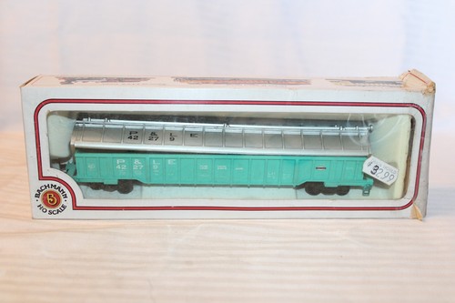 Bachmann escala HO, 57' vagón bobina cubierto, Pittsburgh y Lake Erie, verde #42279 | Condition: Used