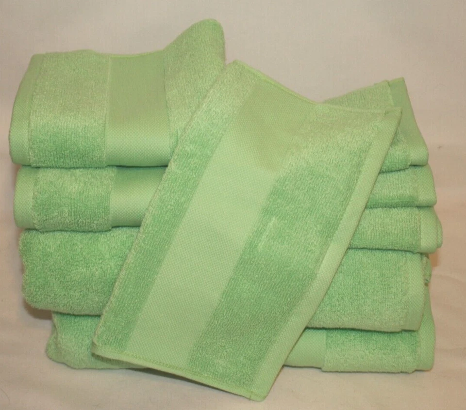 Ralph Lauren Wescott Islnd Grn (Island Green) Eight Piece Bathroom Towel Set New - Image 2 of 3