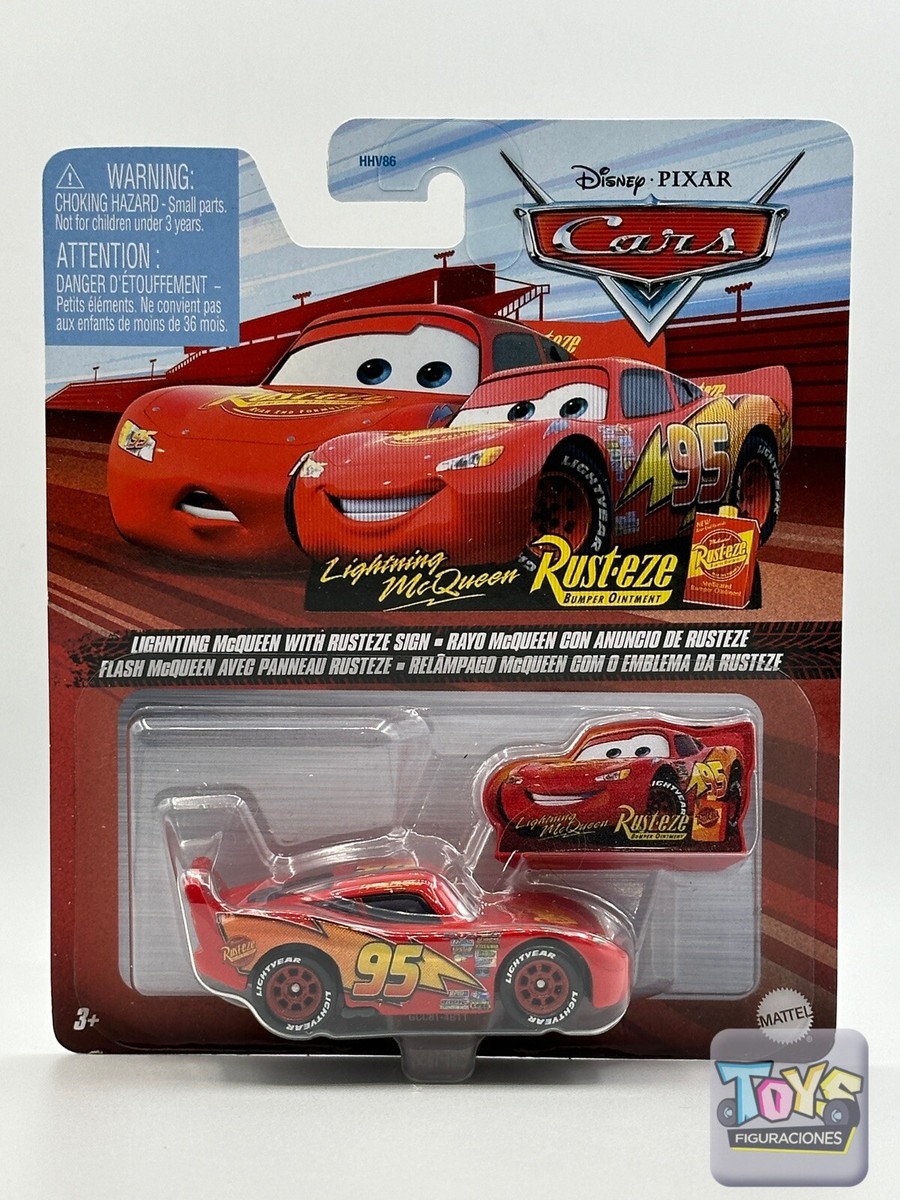 Disney Pixar Cars Lightning Mcqueen with Rusteze Sign Metal Series