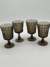 Noritake Perspective Vintage Japan Brown Iced Tea Goblet 6 3/8 inches Set Of 4