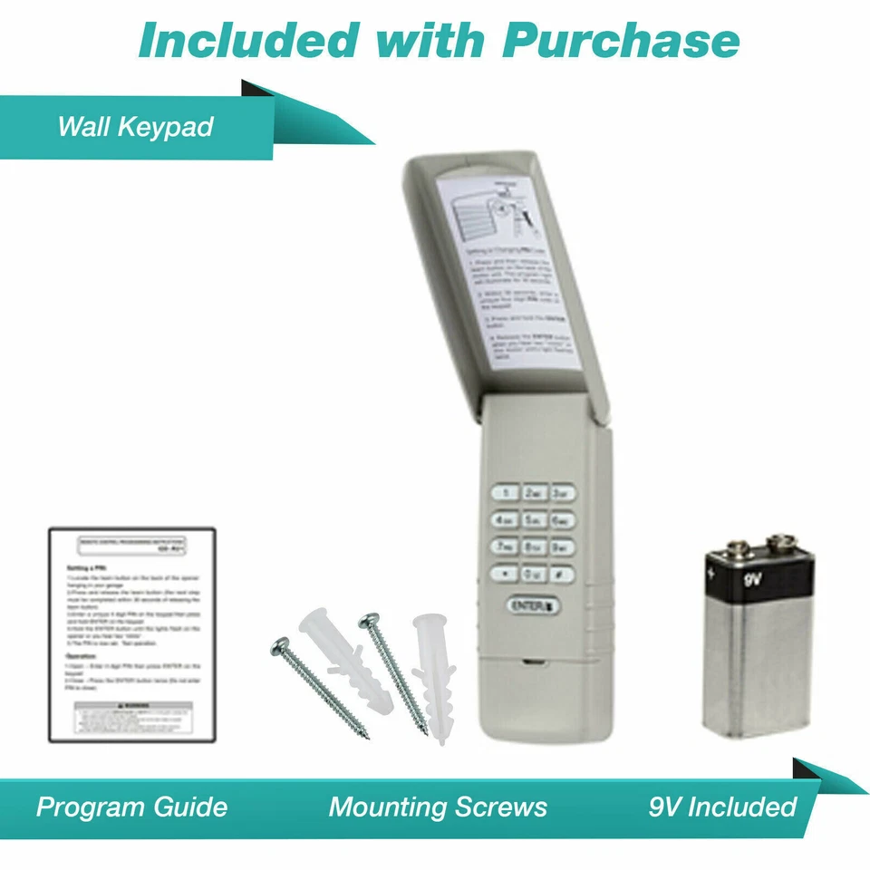 MASTERGATES For Liftmaster Chamberlain Keyless Entry Keypad Compatible for red learn button