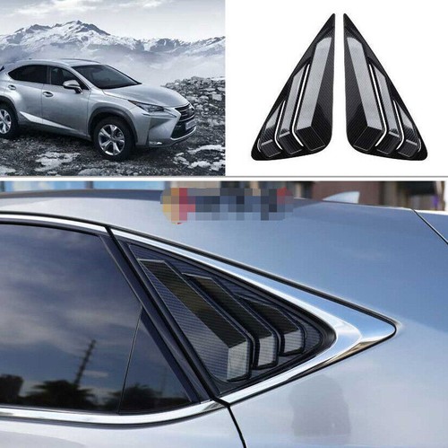 Carbon Fiber Look Window Louver Shutter Side Vents For Lexus NX 200t 300/h 15-21 - 第 6/9 張圖片