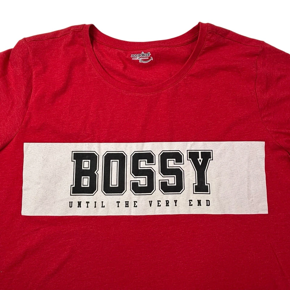 Joe Boxer Womens Plus 3X Pajama T-Shirt Blouse "Bossy Until the Very End" NEW - Image 2 of 4