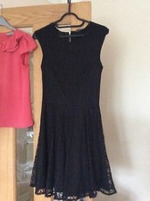 Black lace dress size 6 miss selfridge brand new