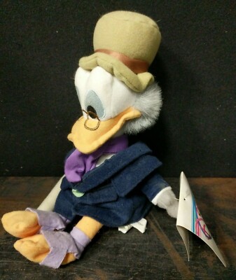 スクルージマクダッタ　エンチャンテッド Disney Christmas Vintage Ebenezer Scrooge Duck McDuck Plush Rare
