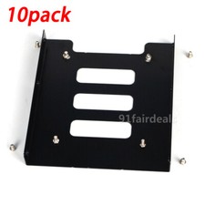 10PCS 2.5" SSD to 3.5" Bay Hard Drive Mounting Dock Tray Bracket Adapter Holder