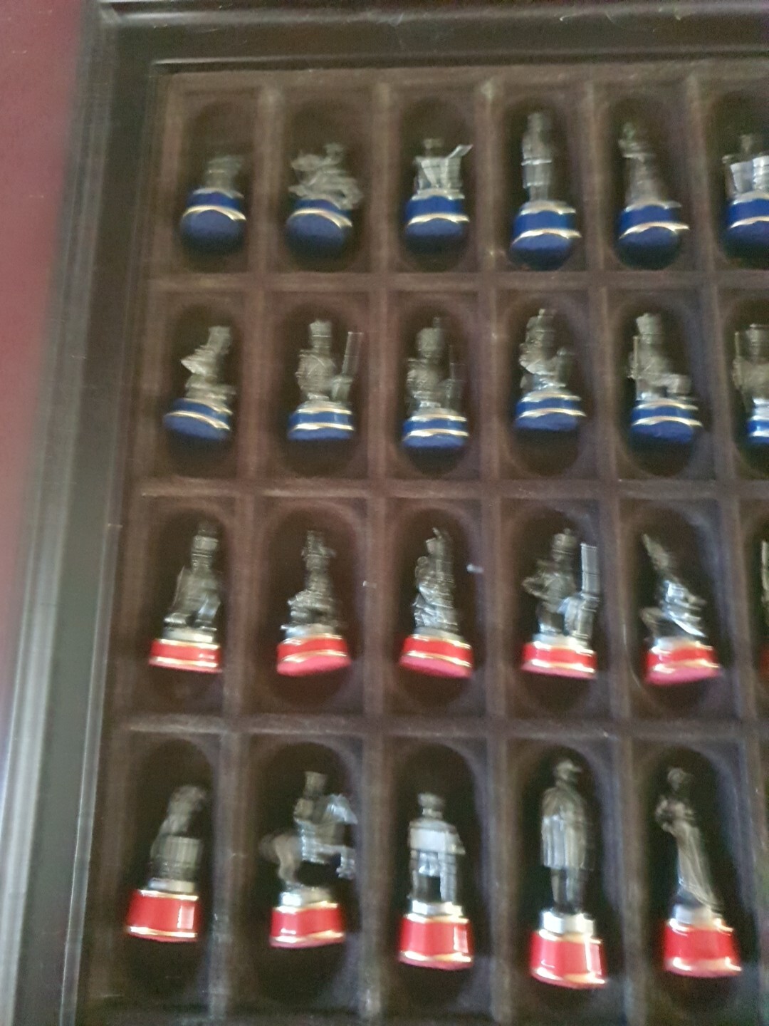 VINTAGE CHESS SET FRANKLIN MINT 1987 BATTLE OF WATERLOO PLUS RARE CHESS