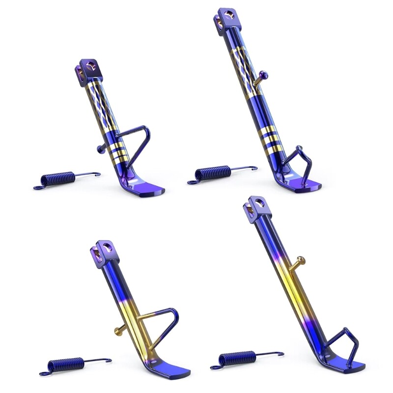 Adjustable Motorcycle ATV Kickstand Foot Support Stand Parking Rack Holder