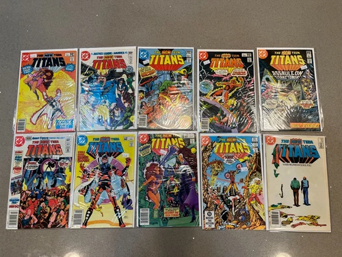 Lot of 12 New Teen Titans & Tales of the Teen Titans Comics No Reserve! DC 1981
