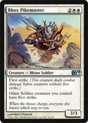 Rhox Pikemaster x1 - Magic 2010 - Moderate Play, English - Magic 2010