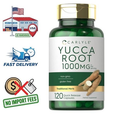 Yucca Schidigera Root 1000mg Extract | 120 Capsules | Natural Herbal Supplement