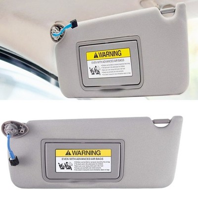 Left Driver Side Gray Sun Visor w/Light For Honda Accord 2008-17 83280TA5A51ZA