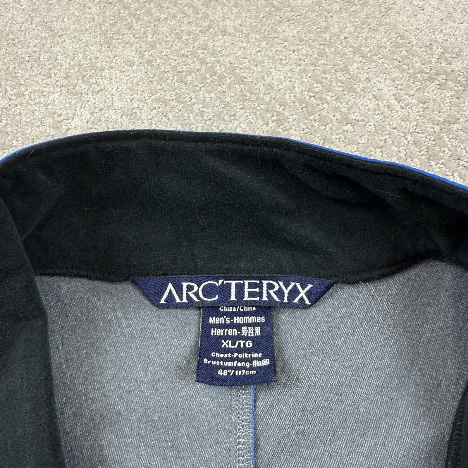 ARC'TERYX Giacca a vento vintage Arc’teryx uomo taglia XL full zip outdoor Gorpcore blu grigio