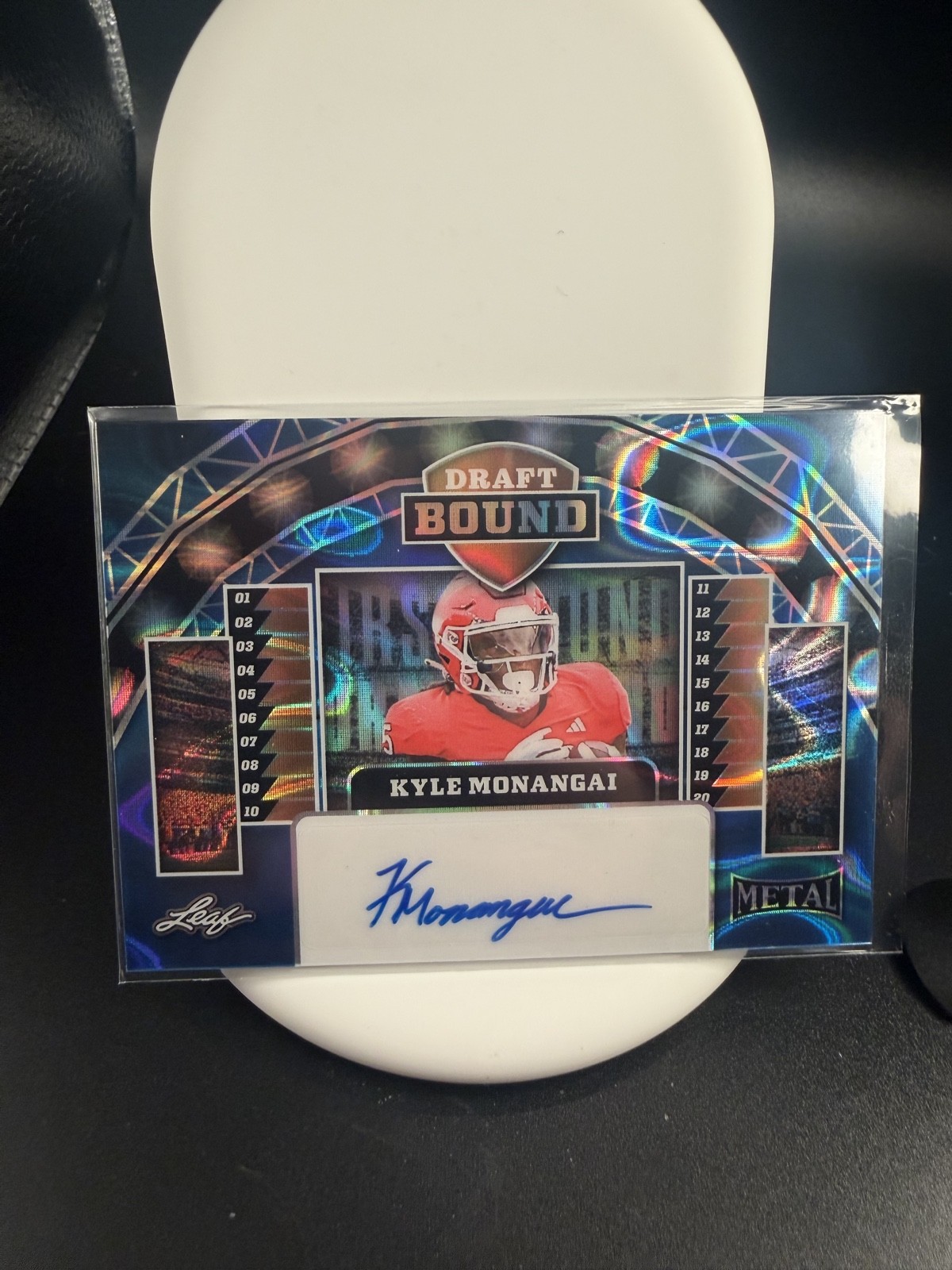 Kyle Monangai Leaf Metal Draft Bound #DBKM1 Blue Lava