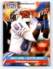 1991 Pro Set Spanish #164 Ernest Givins Fresh Break EX-EXMINT