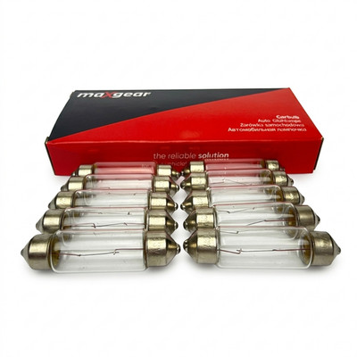 10x C10W SV8.5-8 41mm 24V 10W Glühlampe  Soffitte Lampe Glassockell LKW TRUCK