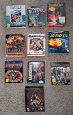 Sierra PC CD-ROM Big Box Game Lot w/ Manuals: Caesar II/III, Stronghold, Majesty