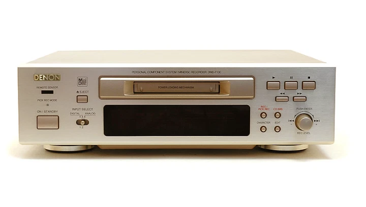 DENON DMD-F100 MiniDisc Deck KMS 260E Laser Champagner Gold schöner Zustand - Bild 4 von 4