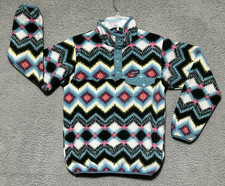 Patagonia Synchilla Youth Girls Large Lightweight Aztec Snap-T Fleece Pullover