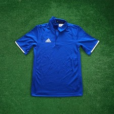 Adidas Men's Sideline Climalite Blank Blue Performance Polo Shirt
