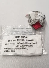 Ring Bomb Party RG14006 Summer Twilight Sparkle Ring sz 10