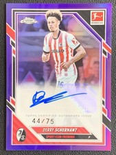 Derry Scherhant 2025-26 Topps Chrome Bundesliga Purple Auto /75 #BA-DSC