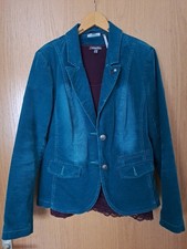 Blazer,Feincord,Gr 40 Petrol, Street One + passendes Top mit Spitze 