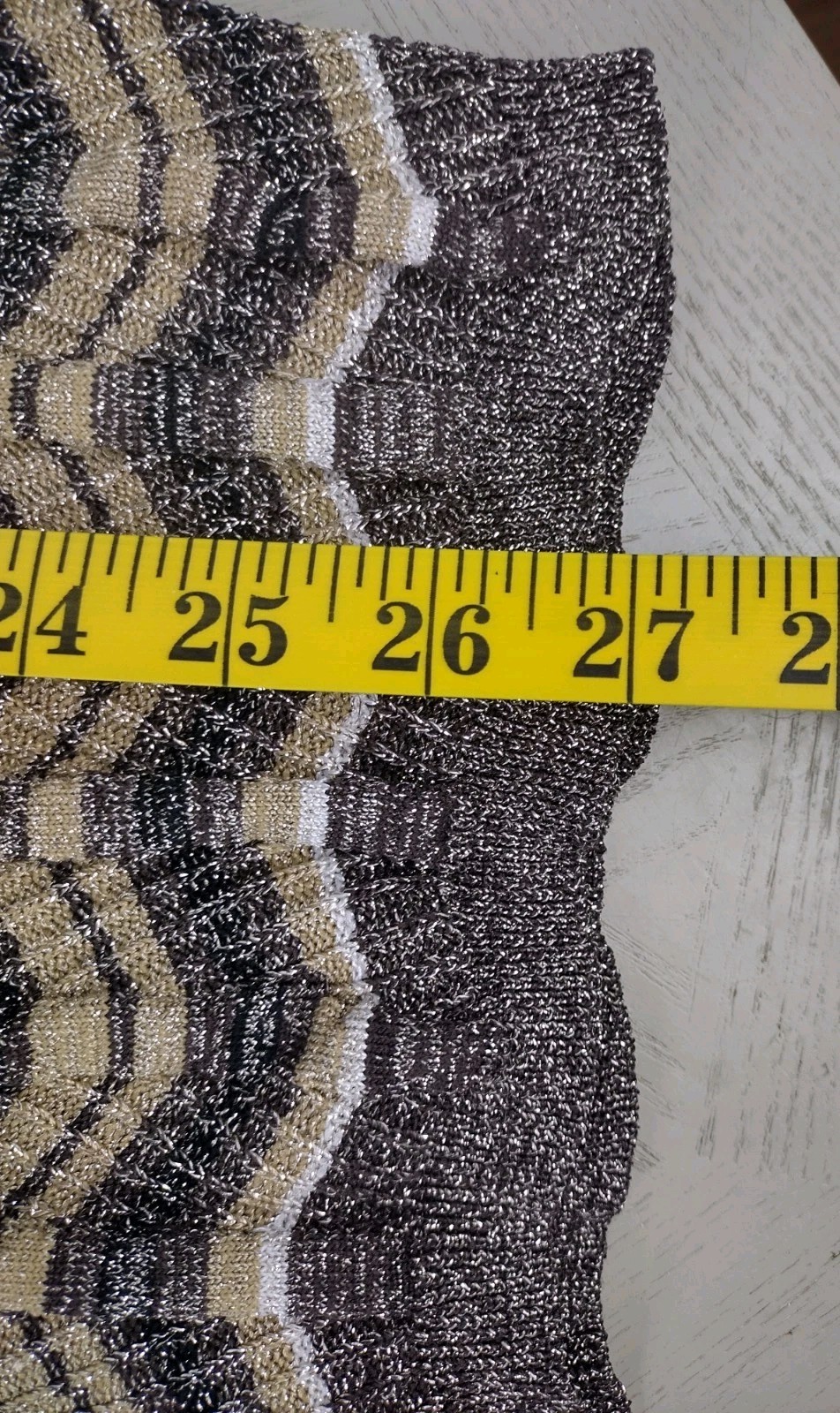 Cache Metallic Zigzag Pattern Top size XS - image 10