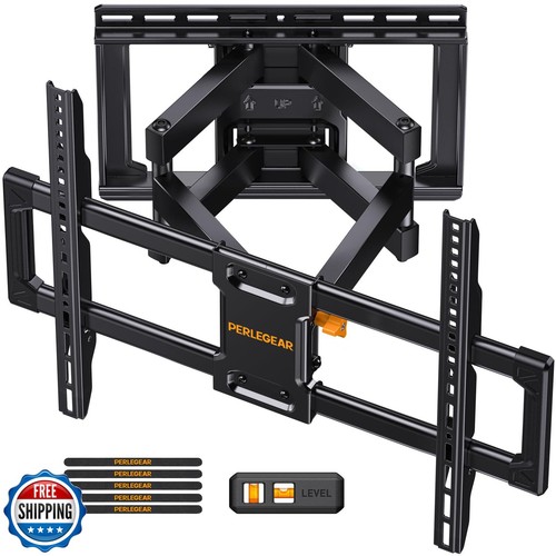 Perlegear UL Listed Full Motion TV Wall Mount for 42-85 inch TVs up to 132 lb