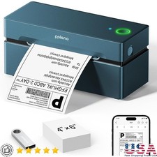 Bluetooth Thermal Label Printer 4x6 High Speed Labeling Shipping USB Compatible