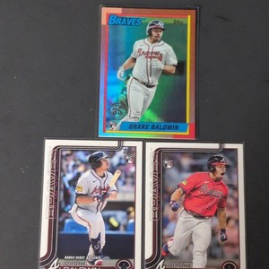 Topps 2025 Drake Baldwin 3-Card Lot Rookie RC US126 Atlanta Braves
