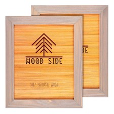 Rustic Wooden Picture Frame 8x10 - Brown Grey - Set of 2-100 Natural Eco Solid