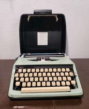 Vintage Sears Typewriter Portable Metal Green Case 1960s Japan K83706722 Parts  thumbnail