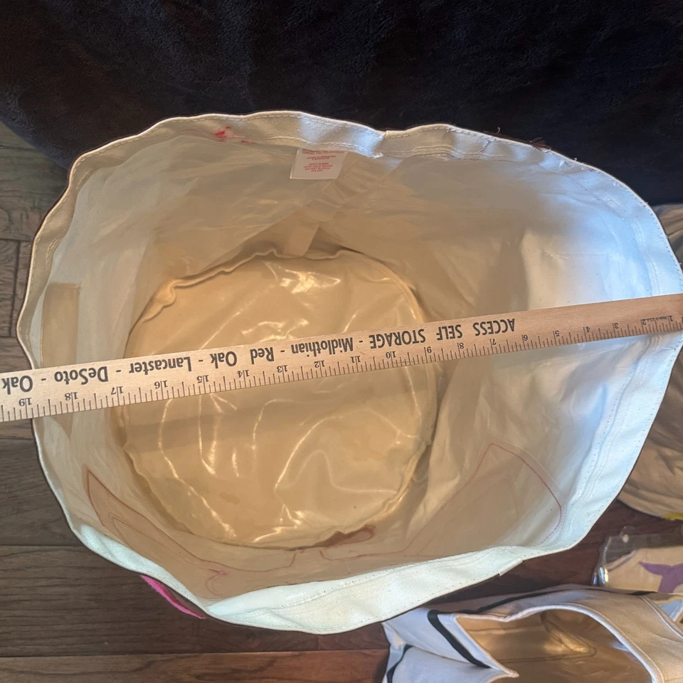 3 Sprouts Canvas Storage Bins Laundry Toy Basket Kids rooms monkey elephant owl - Image 3 of 4