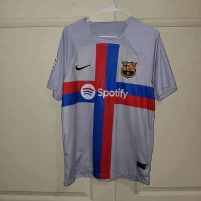 FC BARCELONA SPAIN 2022 2023 THIRD FOOTBALL SHIRT JERSEY NO NAME LARGE Size L