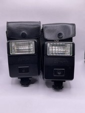 Lot Of 2 Canon Speedlite Flashes W/ Cases - 155A  188A - For Parts/ Not Working