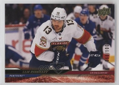 2024-25 Upper Deck Series 2 Exclusives 68/100 Sam Reinhart #318 f6d