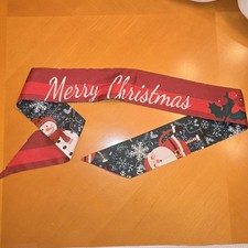 Christmas Silky Ribbon Purse Scarf For Handbag Head Band Hair Tie 36"x2.5"