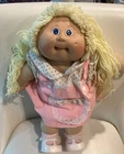 Cabbage Patch Kids Blonde Hair Blue Eyes  Doll 1978- 82 Original Outfit Shoes