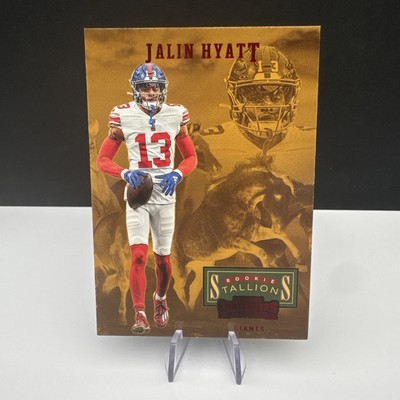 2023 Panini Contenders Rookie Stallions Jalin Hyatt #20 Red (RC), Giants