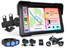 Motorcycle Navigation Wireless Carplay Android Auto 7inch Waterproof Touchscreen