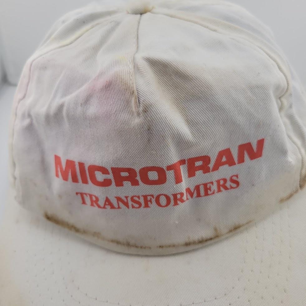 Microtran Transformers Hat Cap Snap Back White Ad… - image 2