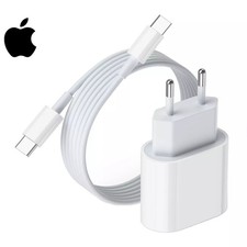 Caricatore iPhone 15  16  17 con cavo ORIGINALE 20W (Bianco)