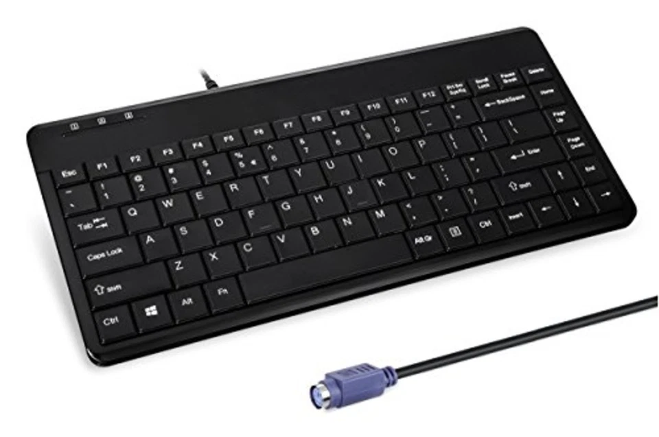 Perixx mini keyboard PERIBOARD-409P US wired PS2 connection F/S w/Tracking# NEW - Image 2 of 4
